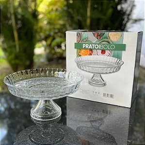 Prato para Bolo em Vidro com Pé - 30 CM