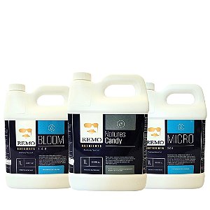 Kit Remo Nutrients Natures Candy, Micro e Bloom 1L