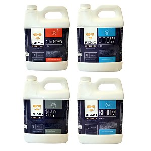 Kit Remo Nutrients Natures Candy AstroFlower Bloom Grow 1L