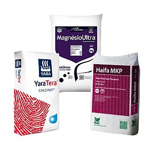 Kit Fertilizantes Nitrato de Cálcio + Sulfato de Magnésio + MKP 1KG