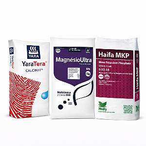 Adubo Kit Nitrato de Cálcio + Sulfato de Magnésio + MKP | 1kg cada