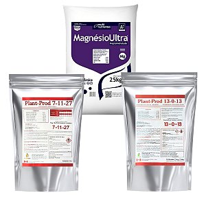 Kit Plant Prod 7-11-27 + 13-0-13 + Magnésio 1kg