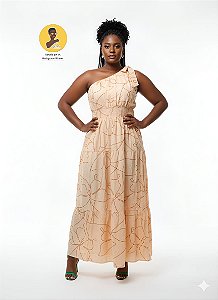 Vestido Ombro Longo