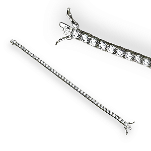 Pulseira Riviera Prata 925 4mm fecho gaveta