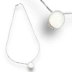 Pingente Prata 925 Redondo Liso