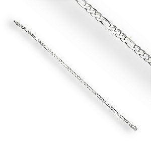 Pulseira Prata 925 Elo 3x1 Fio 080