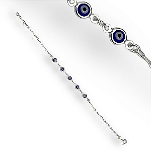 Pulseira Prata 925 Olho Grego