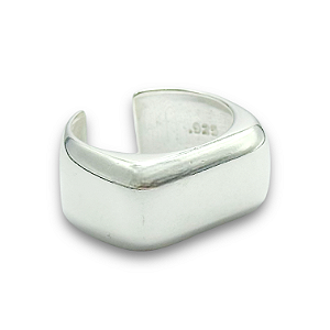 Anel Prata 925 Ajustável Liso Abaulado 12mm