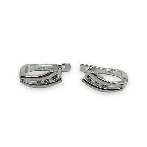 Brinco Prata 925 Argola Cravejada