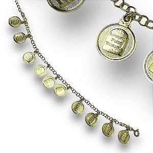 Pulseira Semijoia Medalhas Dez Mandamentos