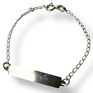Pulseira Prata 925 Plaquinha