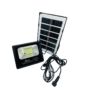 REFLETOR LED SOLAR 200W BIVOLT COM CONTROLE REMOTO