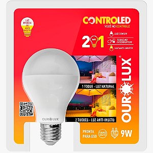 Lampada 9w anti insetos luz bca bivolt
