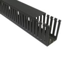 Canaleta Recorte Aberto Cinza 80x80mm Barra de 2 metros DND80080 Elesys