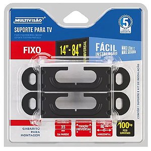 Suporte Universal para TV Fixo 14 a 84 M1 Preto Multivisao