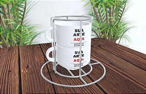 Torres de Xícara com Suporte Personalizadas