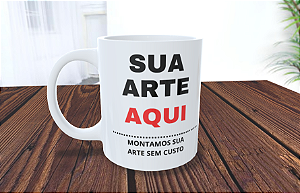 Canecas em Porcelana Branca Personalizadas