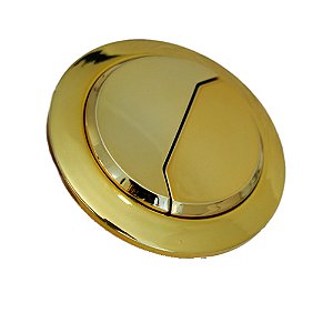 BOTÃO DE DESCARGA PARA VASO SANITÁRIO TURIM - GOLD - 7CM
