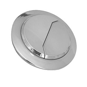 BOTÃO ACIONADOR PARA VASO SANITÁRIO TURIM - CROMADO - 7CM