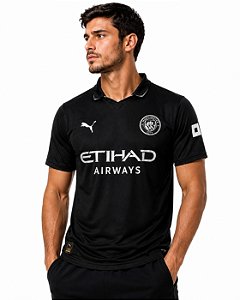 Camiseta Manchester City PRETA 2026 JOGO - Tailan 1.1