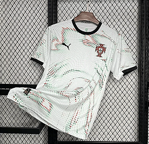 Camisa Portugal Away Branca 2025/26 Torcedor Tailandesa 1.1