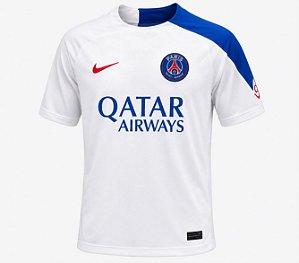 Camisa PSG Away Branca Torcedor Tailandesa 1.1