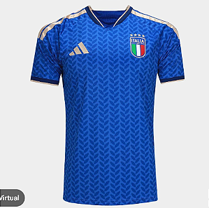 Camiseta Itália Home Azul 2025/26 Torcedor Premium Masculina