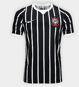 Camisa Corinthians Preta Listrada 26/27 Tailandesa 1.1 Torcedor