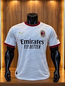 Camiseta AC Milan 2026/27 Away Branca Versão Jogador