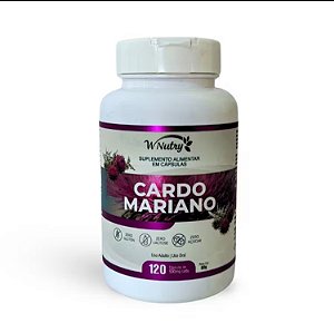Cardo Mariano  O Cardo Mariano é uma planta medicinal originária da região do Mediterrâneo, usada há séculos para tratar e proteger o fígado. Seu principal componente ativo é a silimarina, um conjunto de flavonoides com forte ação antioxidante e anti-infl