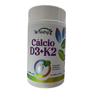 CÁLCIO D3 + K2 WNUTRY 💜 Fortaleça seus ossos e cuide da sua saúde todos os dias! Contém 60 cápsulas