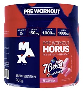 Pré Treino Hórus 7 Belo Max Titanium 300g Sabor Framboesa