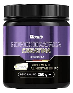 Creatina Creapure 250g Growth Supplements Sem Sabor Em Pó Suplemento Esportivo