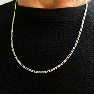 Corrente Groumet Prata 925 60cm