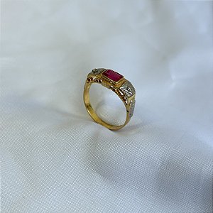 Anel de formatura AO53 - Ouro 10k e 18k