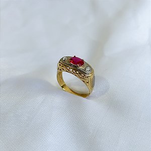Anel de formatura AO93 - Ouro 10k e 18k