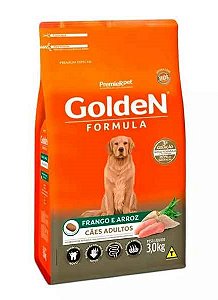 GOLDEN ADULTO FRANGO E ARROZ 3 KGS