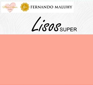 TRICOLINE SALMÃO 100% ALGODÃO LISO 0,50cm X 1,50m | LPLUS115