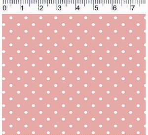 TRICOLINE ROSE DUNA 100% ALGODÃO ESTAMPADA PLUS POÁ 0,50cm X 1,50m | P1010C81