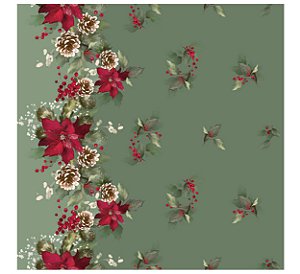 SARJA DIGITAL 100% ALGODÃO ESTAMPADA FLORAL 3D 0,50cm X 1,70m | SS032S02