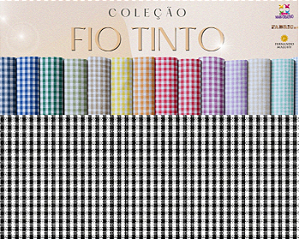 TECIDO TRICOLINE FIO TINTO 100% ALGODÃO ESTAMPADO XADREZ 0,50cm X 1,50m | 1XM1049