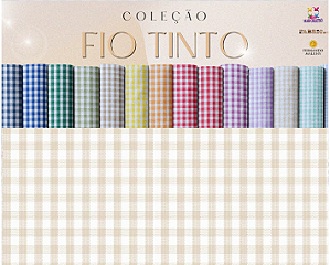 TECIDO TRICOLINE FIO TINTO 100% ALGODÃO ESTAMPADO XADREZ 0,50cm X 1,50m | 8XM1059