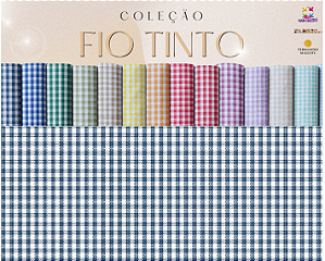 TECIDO TRICOLINE FIO TINTO 100% ALGODÃO ESTAMPADO XADREZ 0,50cm X 1,50m | 1XM1133