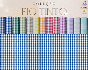 TECIDO TRICOLINE FIO TINTO 100% ALGODÃO ESTAMPADO XADREZ 0,50cm X 1,50m | 1XM1127