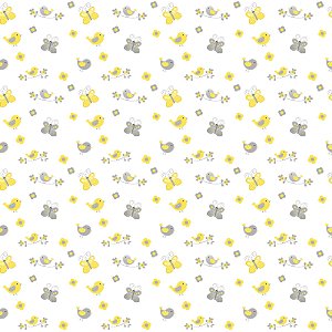 TECIDO FLANELA DIGITAL 100% ALGODÃO  ESTAMPADO INFANTIL  0,50cm X 1,45m | FLE00002