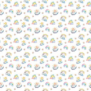TECIDO FLANELA DIGITAL 100% ALGODÃO  ESTAMPADO INFANTIL  0,50cm X 1,45m | FLE00003