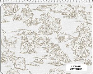 TECIDO LINHO ESTAMPADO  PAISAGENS E LUGARES 0,50cm x 1,50m | LE000021