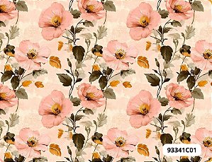 TRICOLINE DIGITAL 100% ALGODÃO ESTAMPADA ROSAS MEDIA 0,50cm X 1,50m | 93341C01