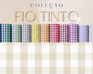 TECIDO TRICOLINE FIO TINTO 100% ALGODÃO ESTAMPADO XADREZ 0,50cm X 1,50m | 9XM1059