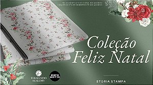 SARJA DIGITAL 100% ALGODÃO ESTAMPADA FLORAL AMERICANO 4 PEÇAS 0,50cm X 1,70m | SS043S01